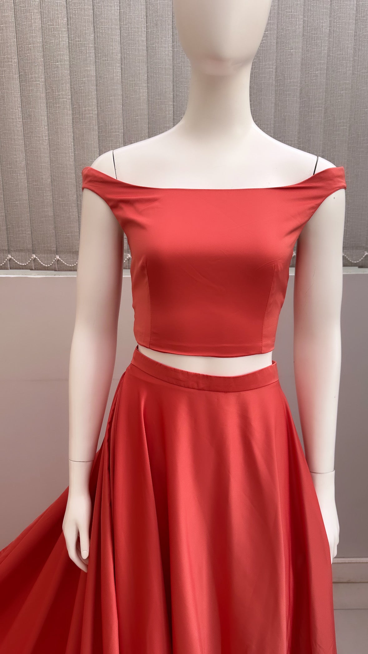 Coral off shoulder Flying Dress