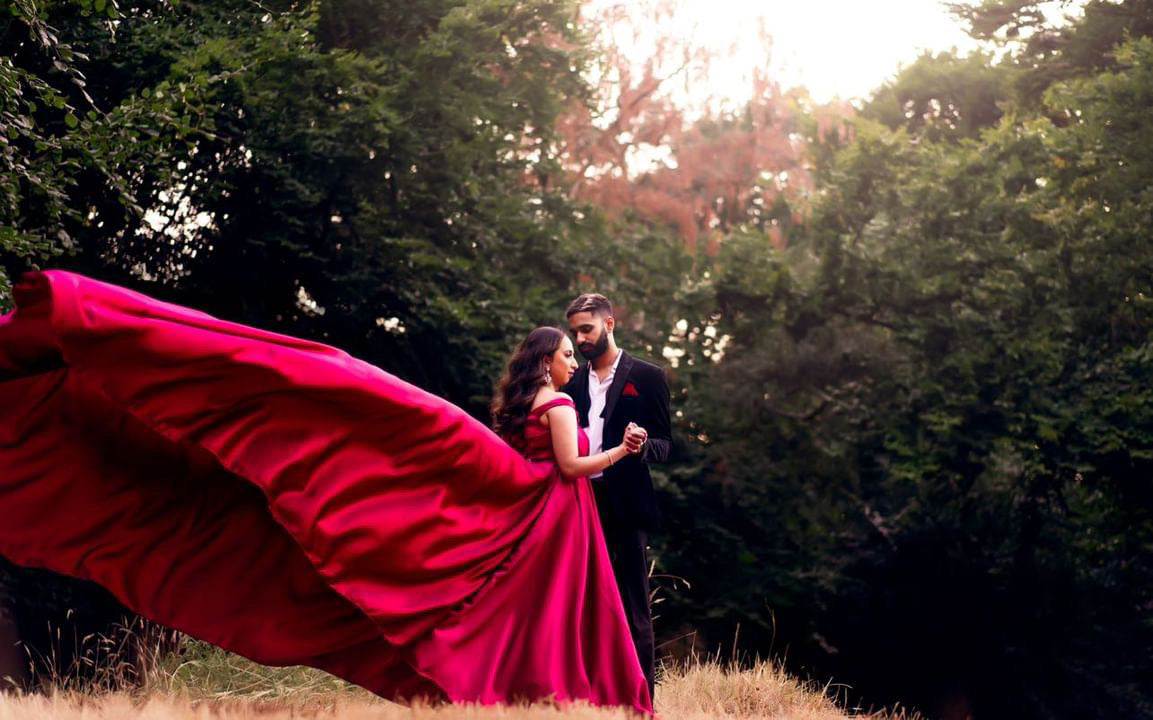 Berry Pink Off shoulder Flying Dress - Medium Trail