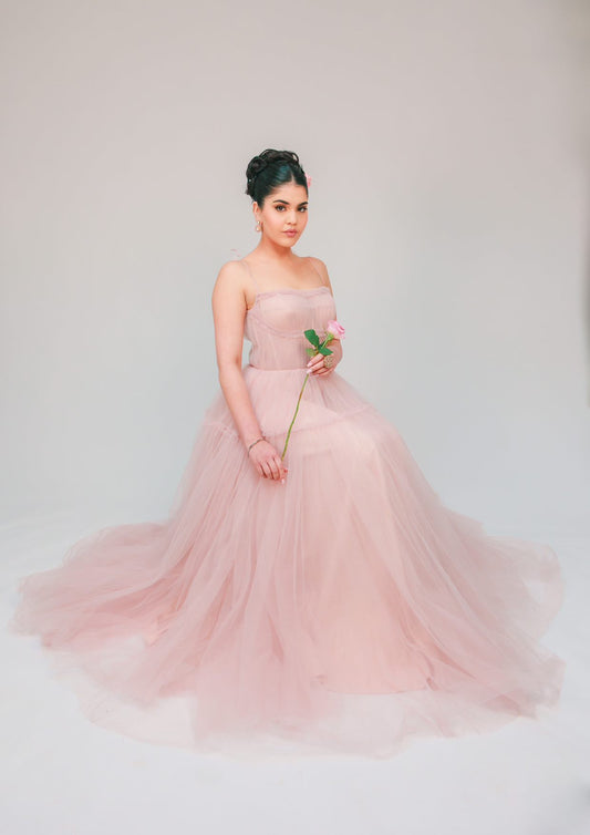 Pink Soft Tulle Dress