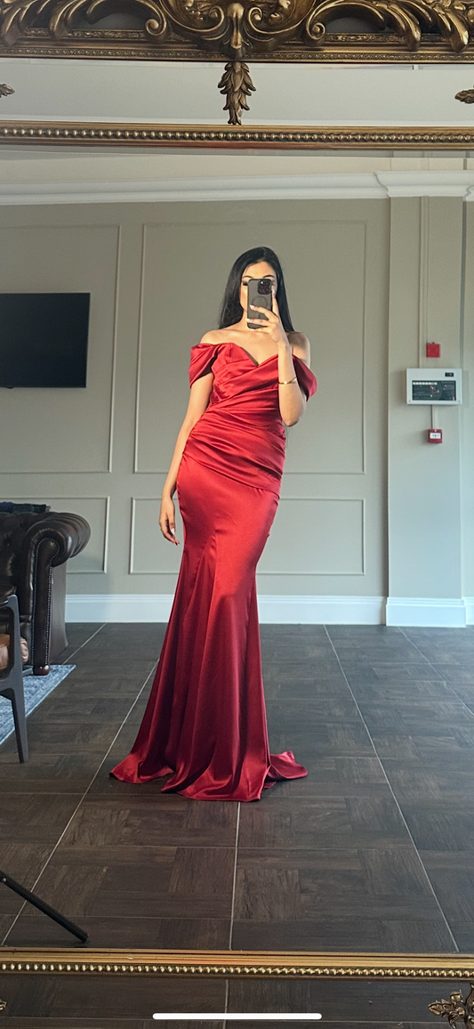 Deep Red Gown - TALL