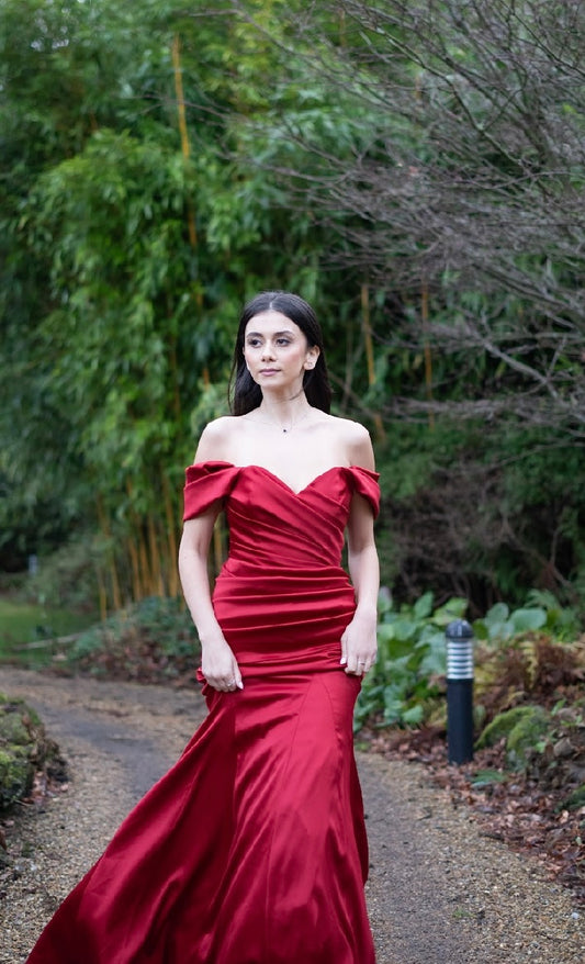 Deep Red Gown - TALL