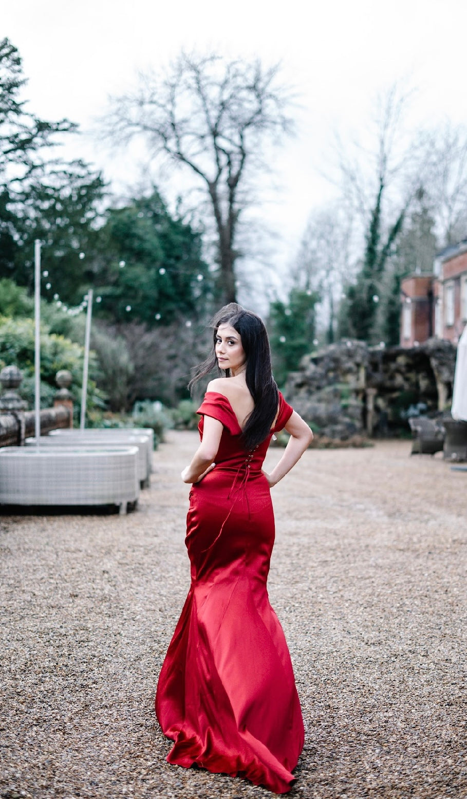 Deep Red Gown - TALL