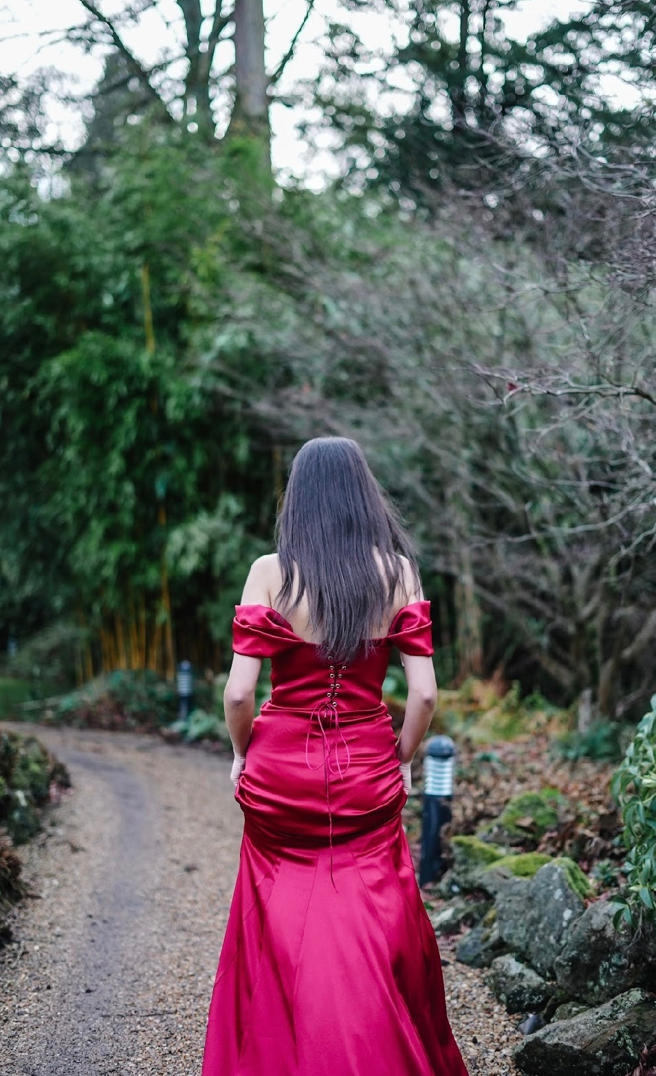 Deep Red Gown - TALL