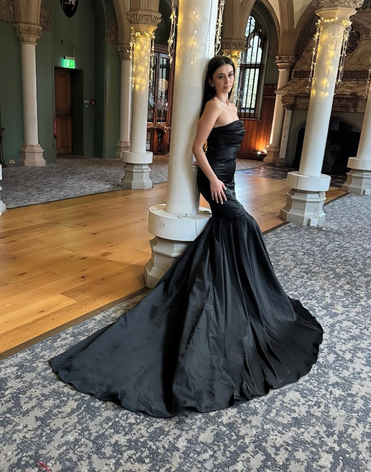 Black Fitted Gown - TALL