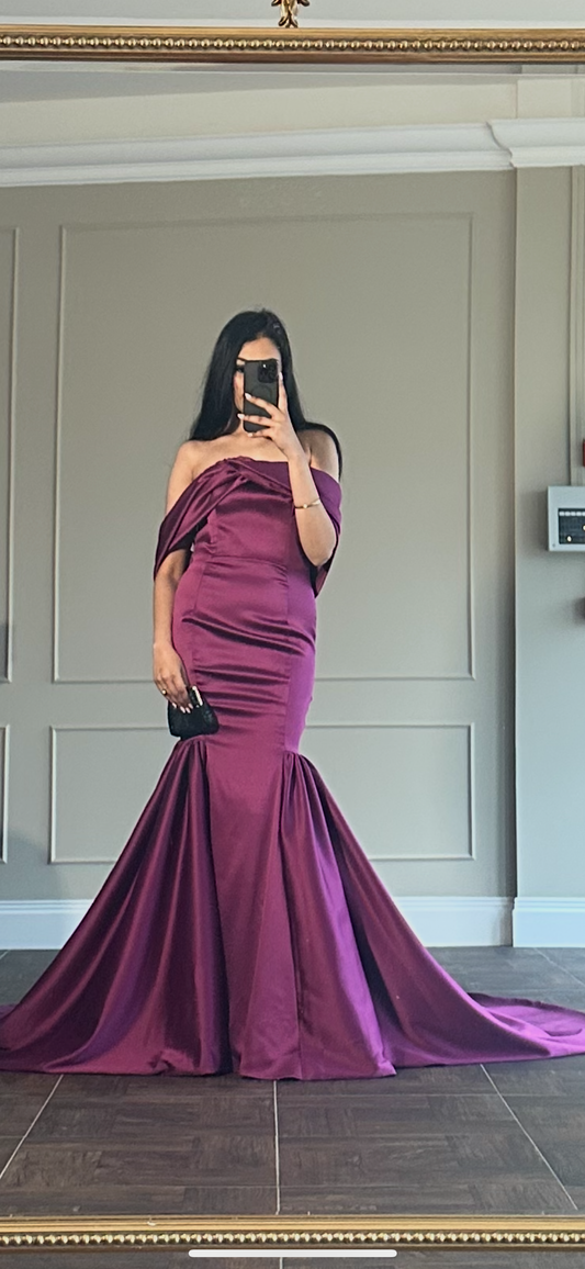 Purple Fitted Gown - TALL