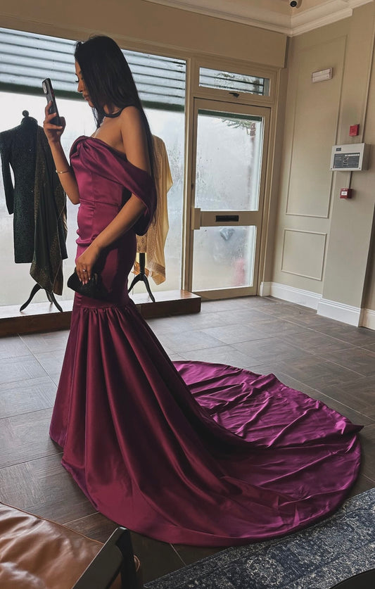 Purple Fitted Gown - TALL