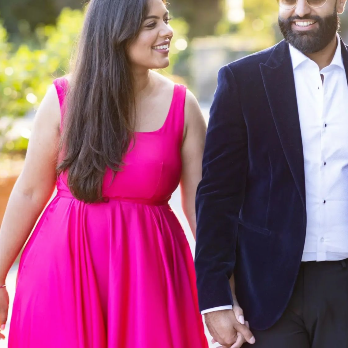 Hot Pink Flying Dress- Medium Trail