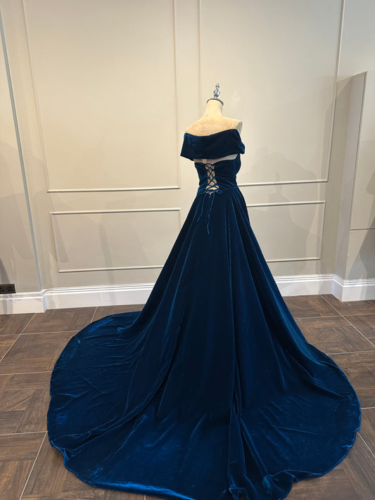 Teal Velvet Gown