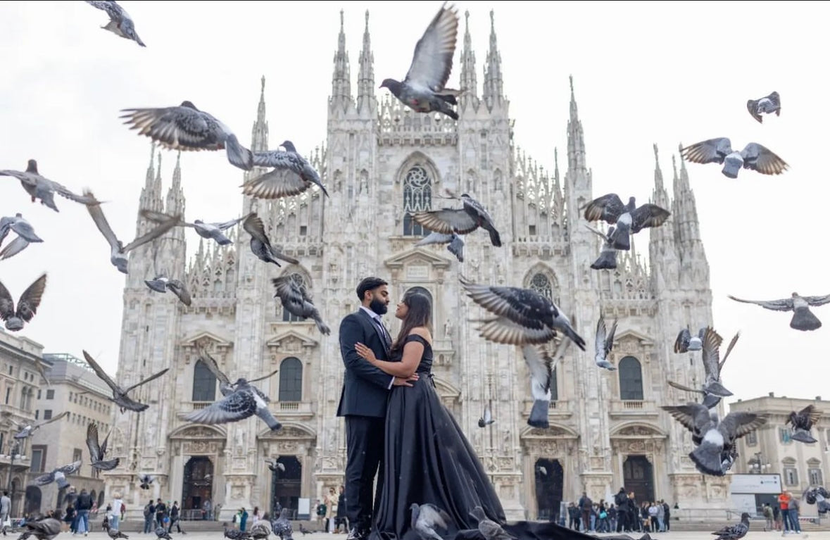 Black off shoulder Flying Dress