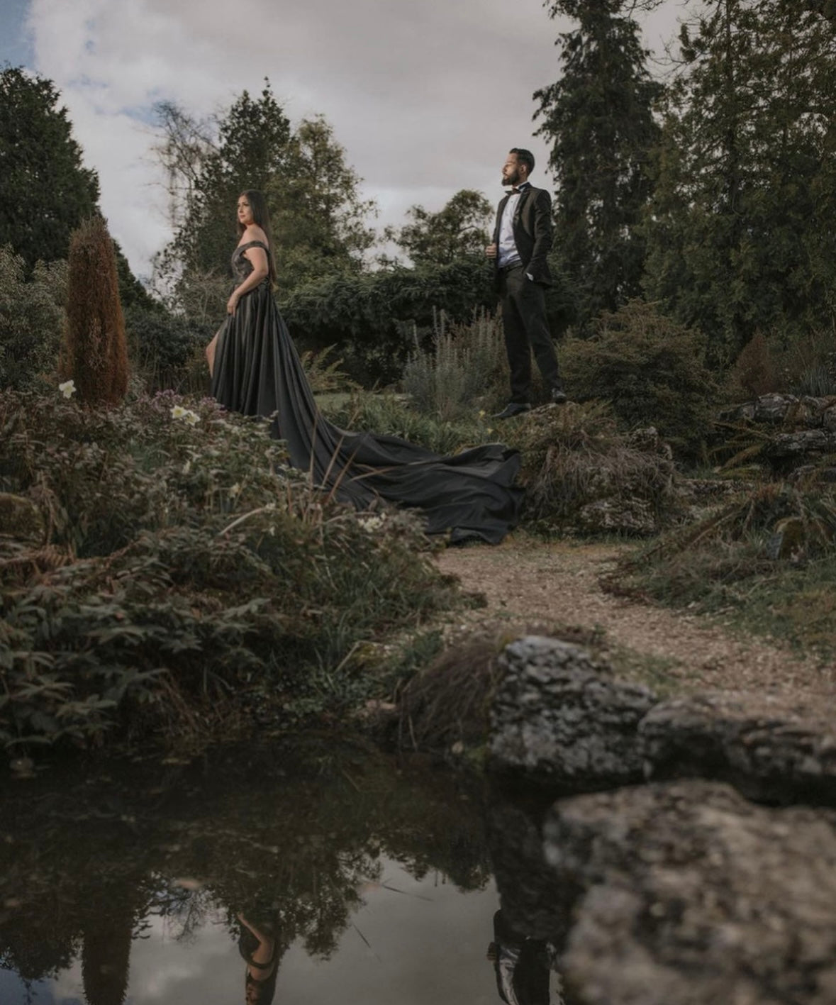 Black off shoulder Flying Dress