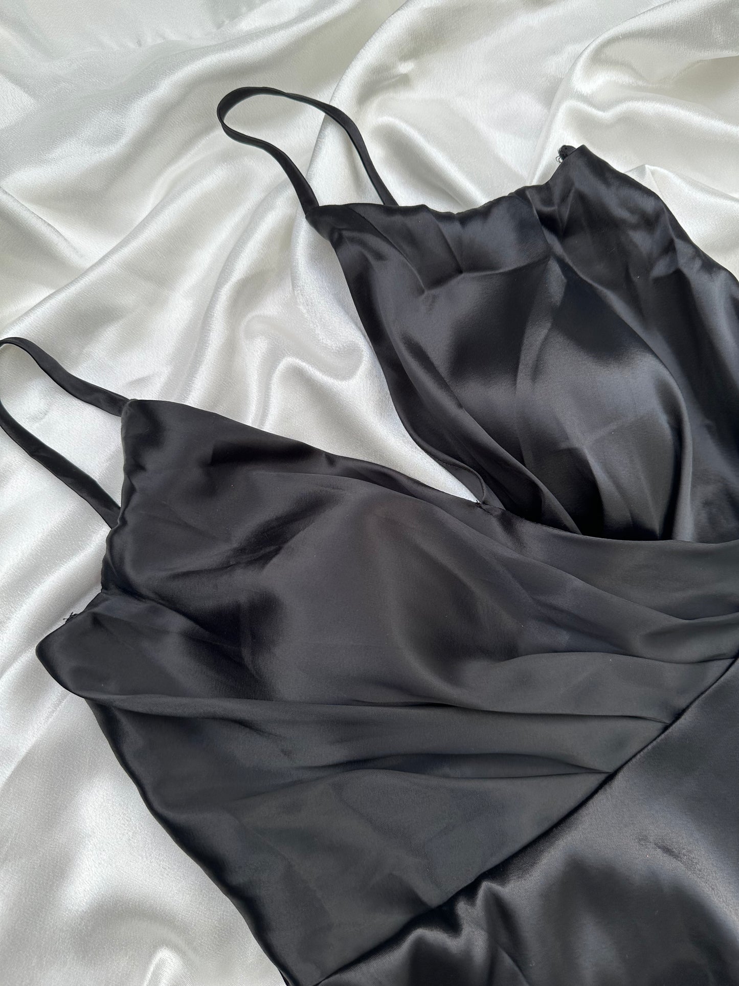 Black Satin Dress
