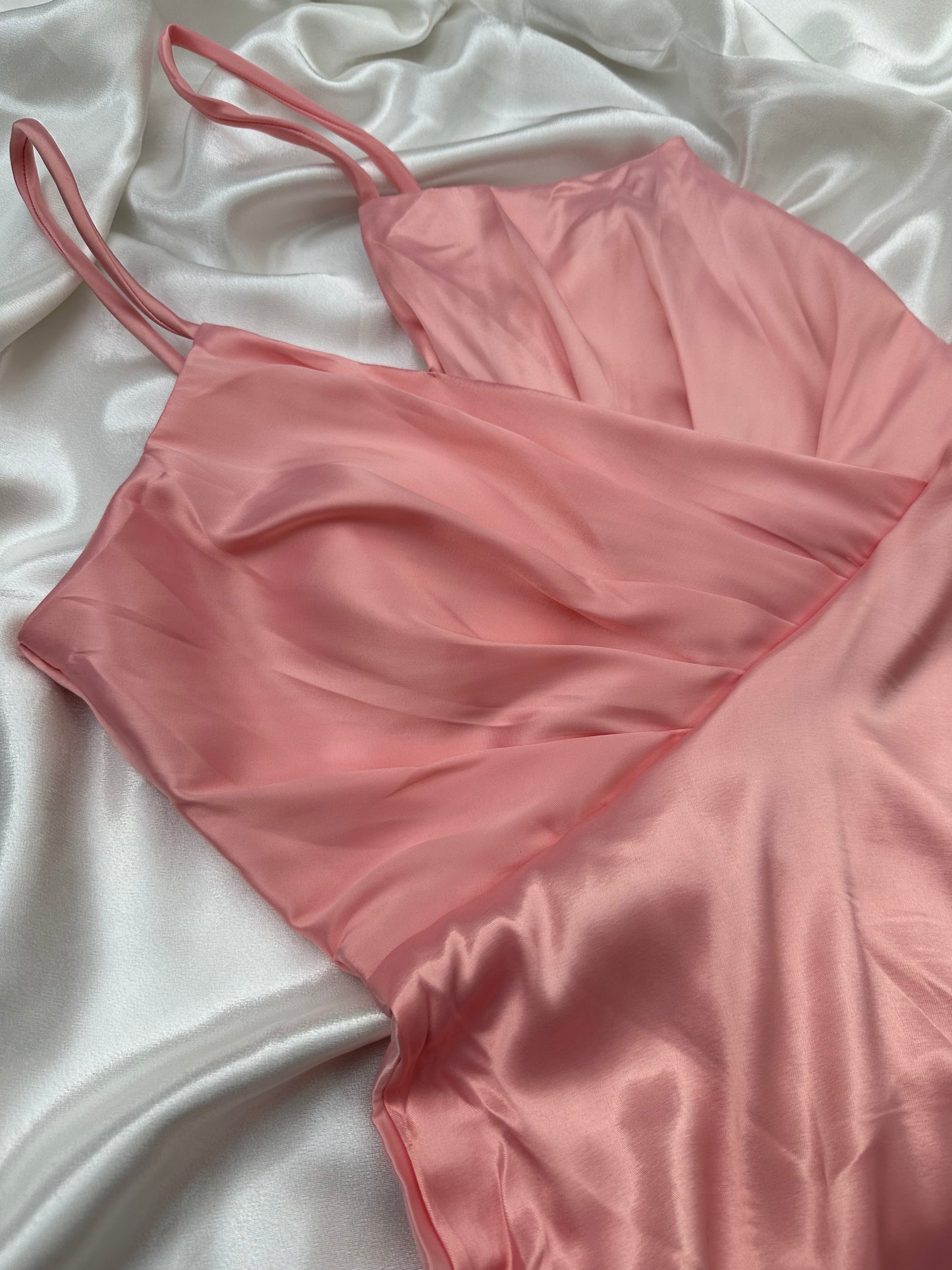 Pink Satin Dress