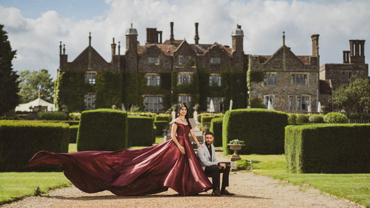 Maroon Off shoulder Flying Dress - Long Trail