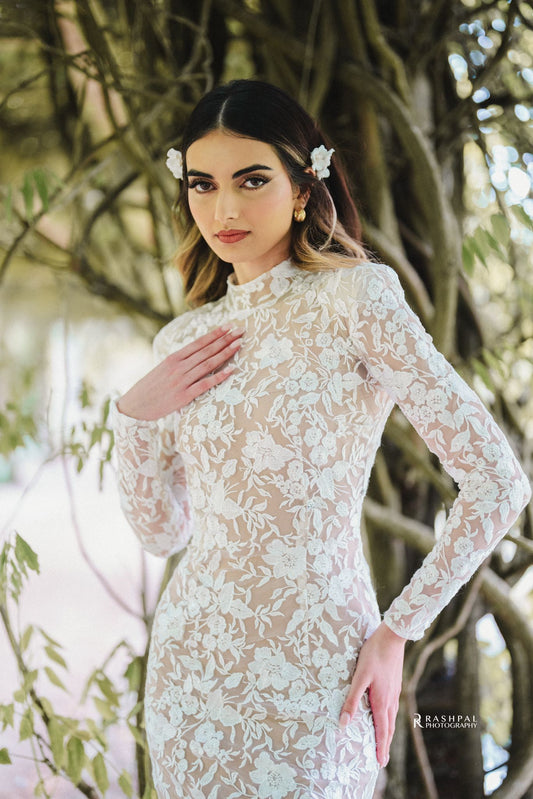 White Lace dress - UK 6