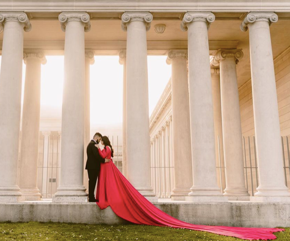 Red Long Sleeve Dress - Long Trail S