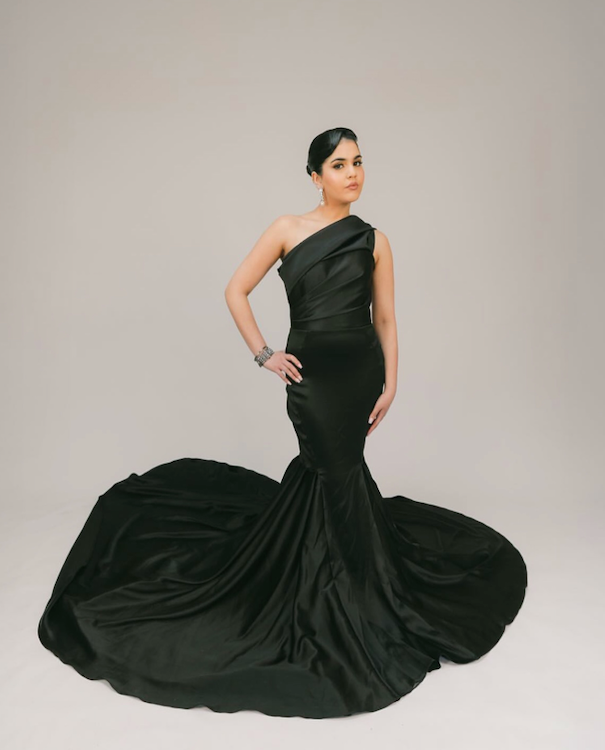 Black Fitted Gown - TALL