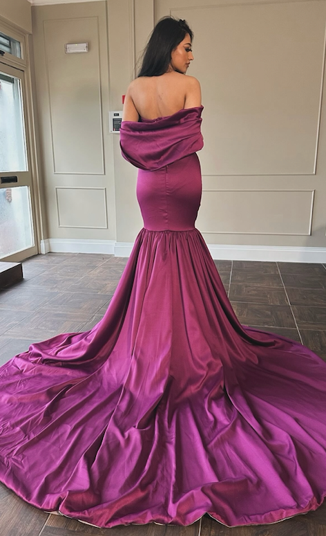 Purple Fitted Gown - TALL