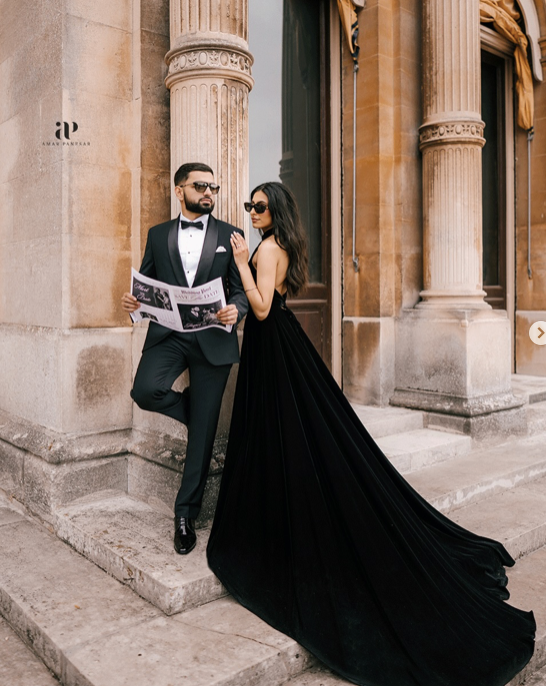 Black Velvet Gown