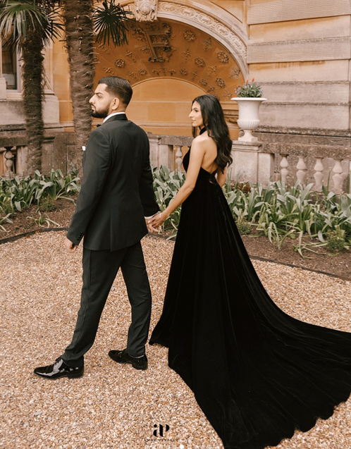 Black Velvet Gown