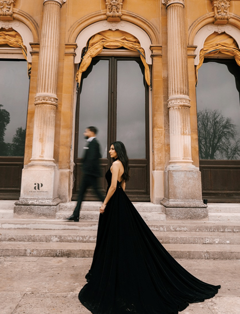 Black Velvet Gown
