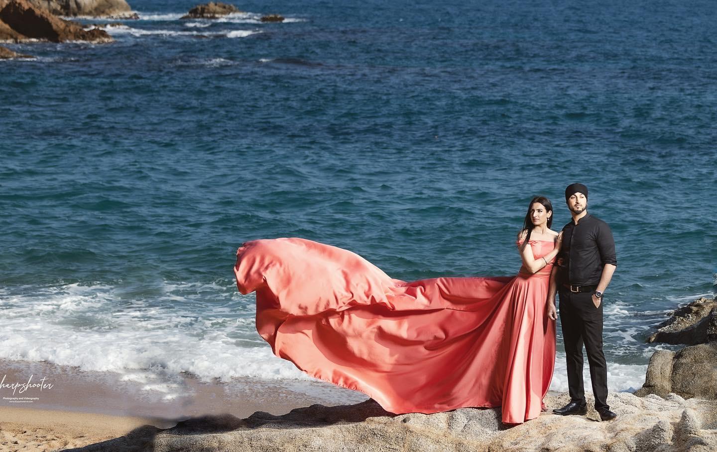 Coral off shoulder Flying Dress