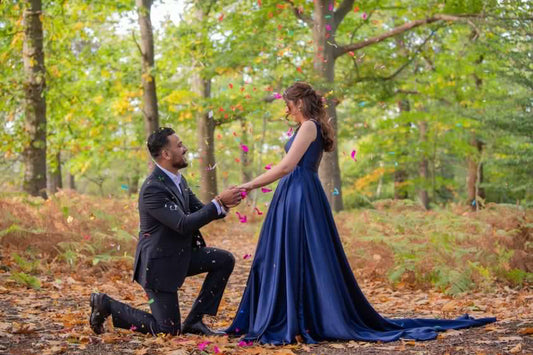 Navy Blue Sweetheart Flying Dress - Medium Trail