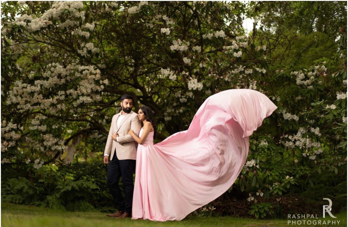 Classic Flying Dress with Detachable Trail