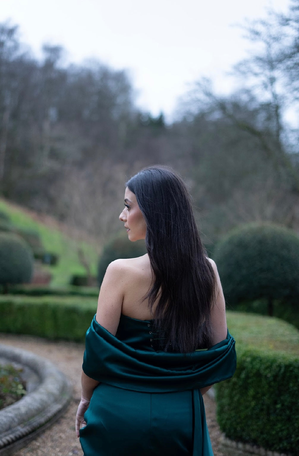 Emerald Green Fitted Gown - TALL