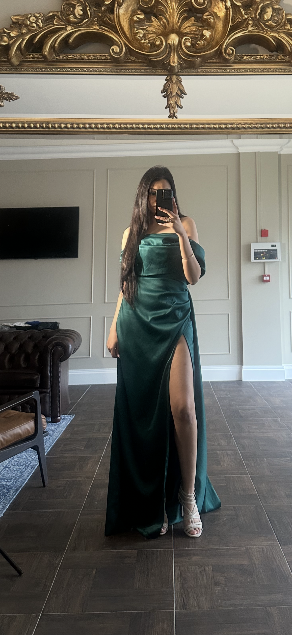 Emerald Green Fitted Gown - TALL