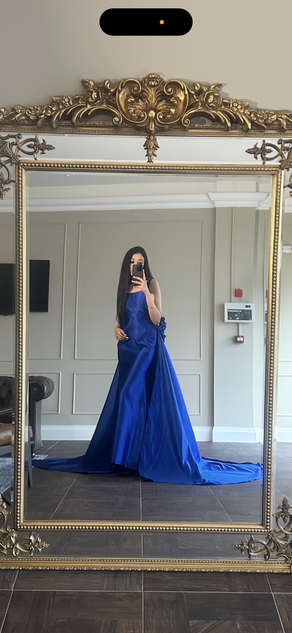 Cobalt Blue Fitted Gown - TALL