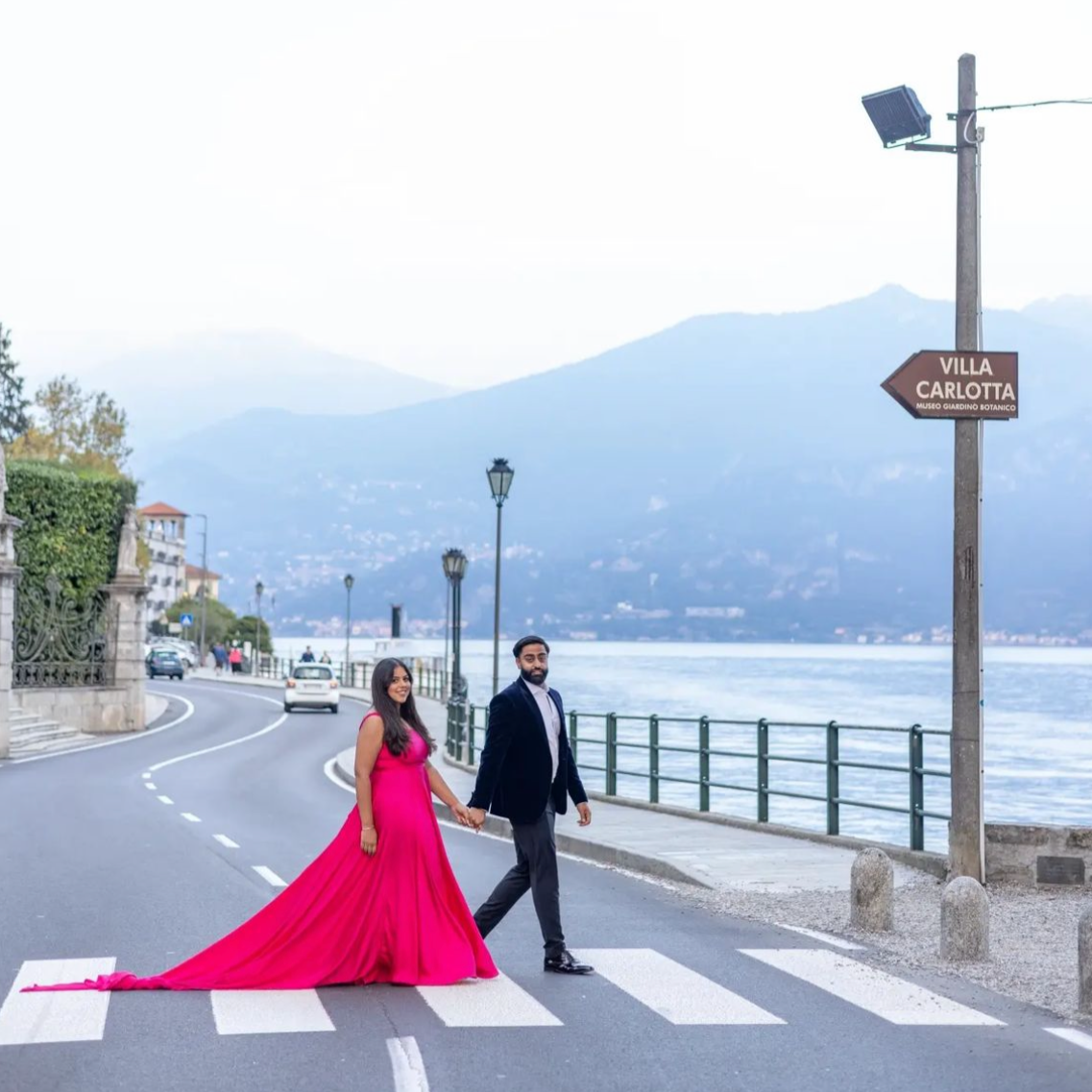 Hot Pink Flying Dress- Medium Trail