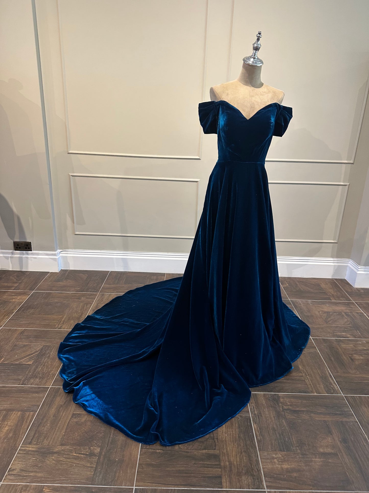 Teal Velvet Gown