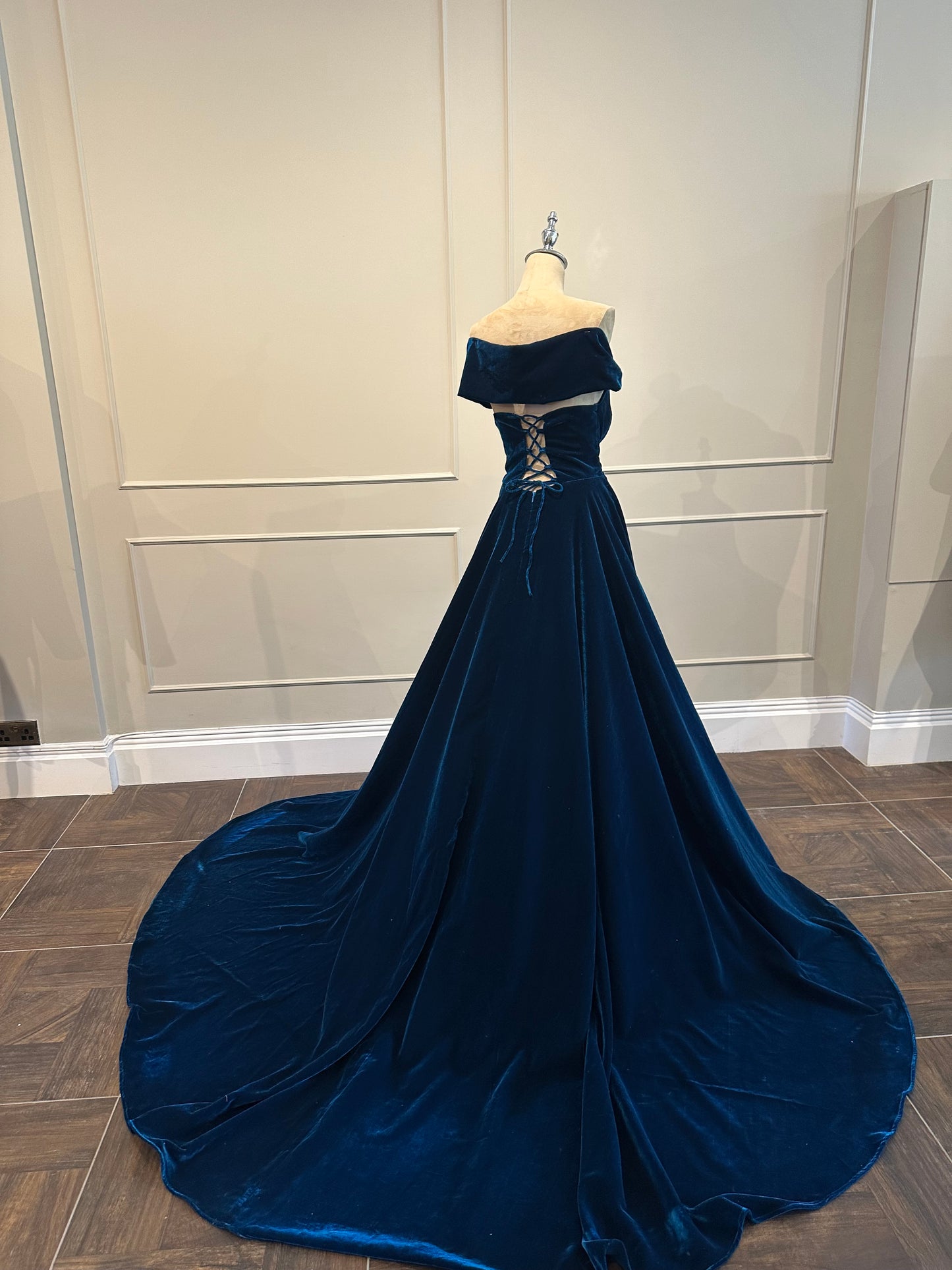 Teal Velvet Gown