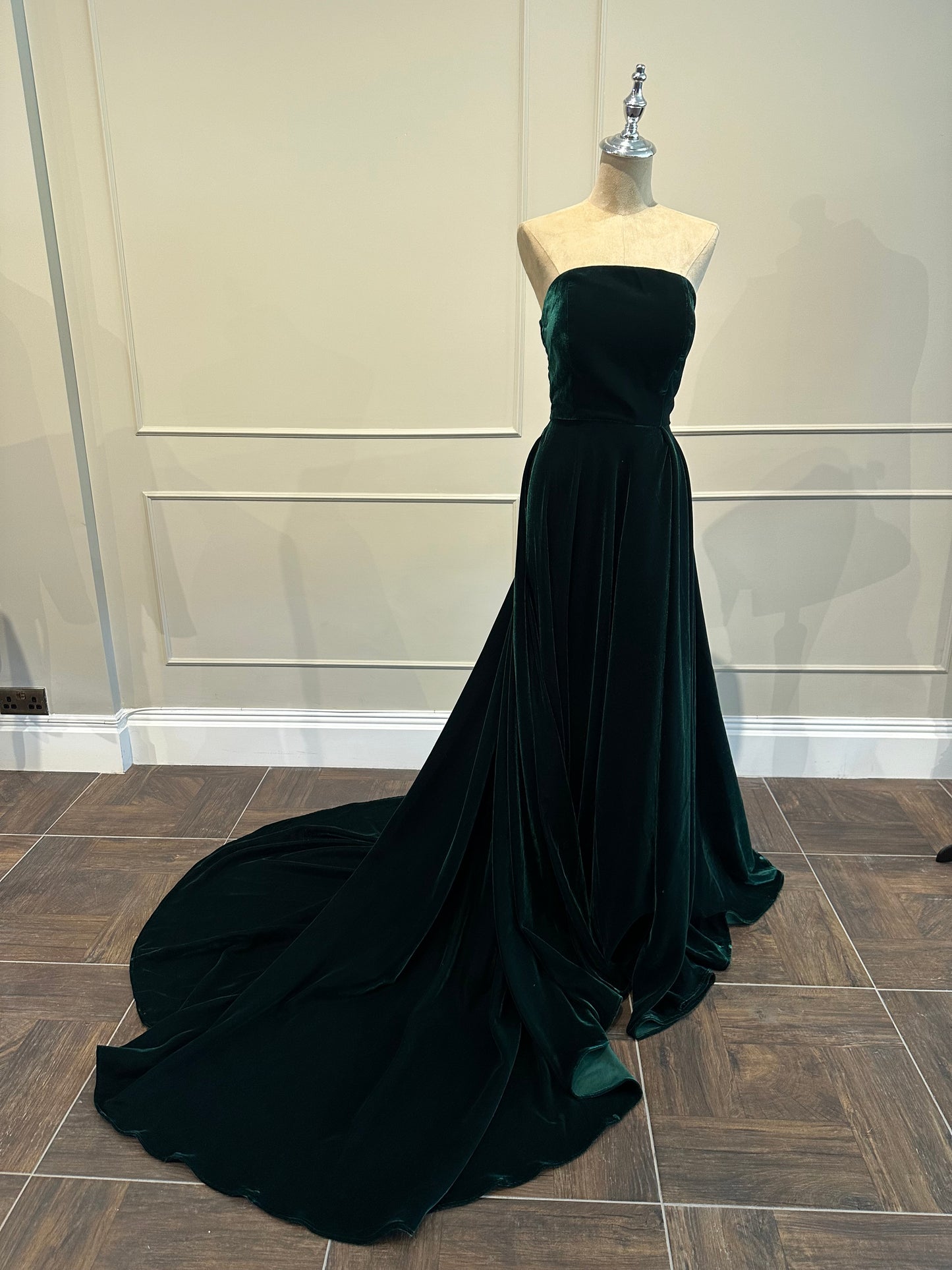 Emerald Green Velvet Gown