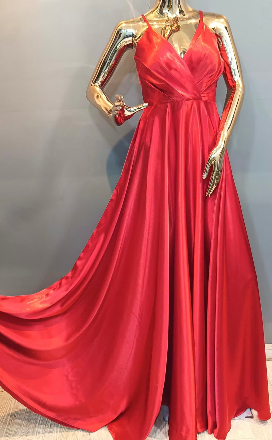 Pink Satin Dress