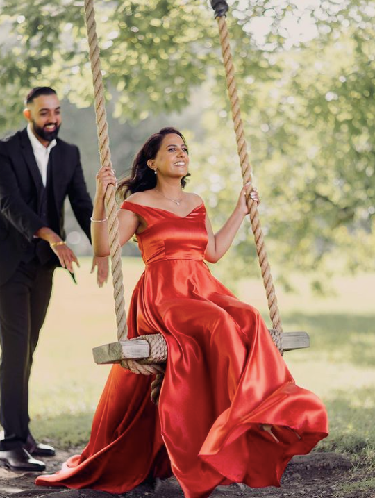 Burnt orange hotsell swing dress