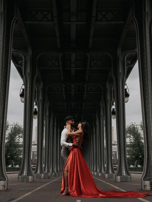 Red Halter Neck Dress -Long Trail