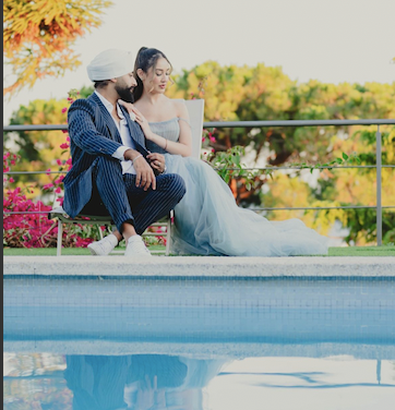 Blue Soft Tulle Dress