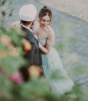 Blue Soft Tulle Dress