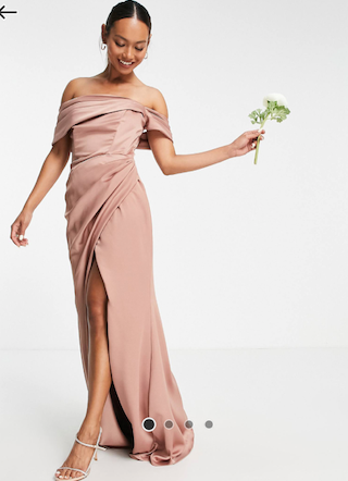 size 8 -Bardot dress in cinnamon rose
