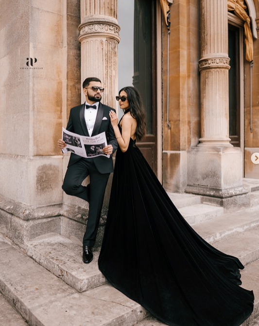 Black Velvet Gown